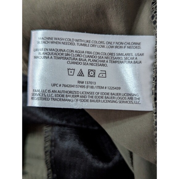 Eddie Bauer Mens Dri-fit Chino Pants 38x30 Beige Flex Stretch Water Resistant - Picture 12 of 13